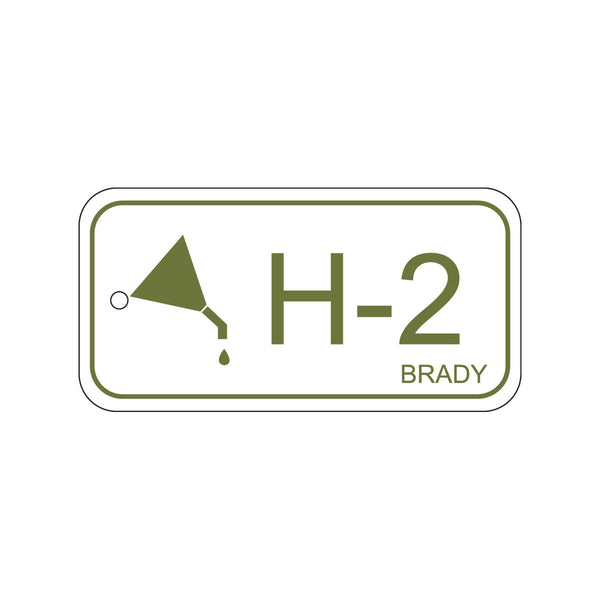 138411 Brady Energy Source Tag - Hydraulic H-2 75.00mm x 38.00mm