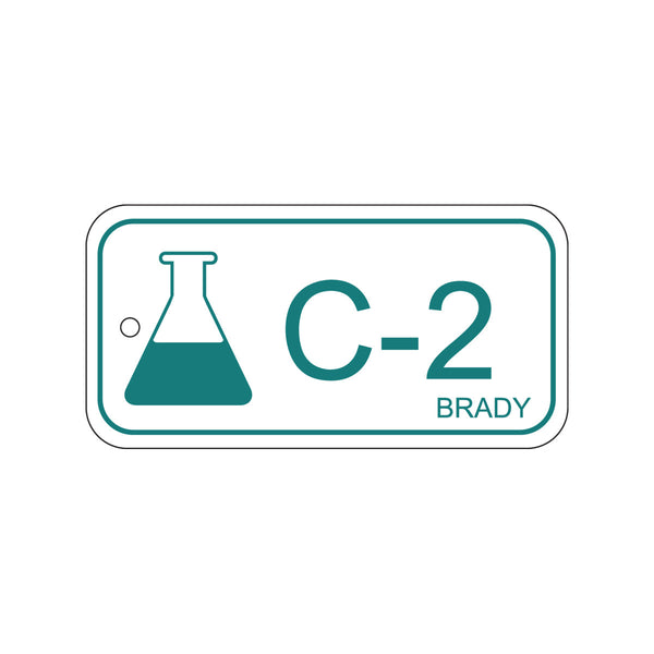 138429 Brady Energy Source Tag Chemical C-2 75.00mm x 38.00mm