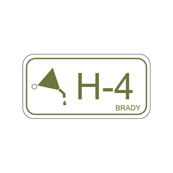 138744 Brady Energy Source Tag Hydraulic H-4 75.00mm x 38.00mm