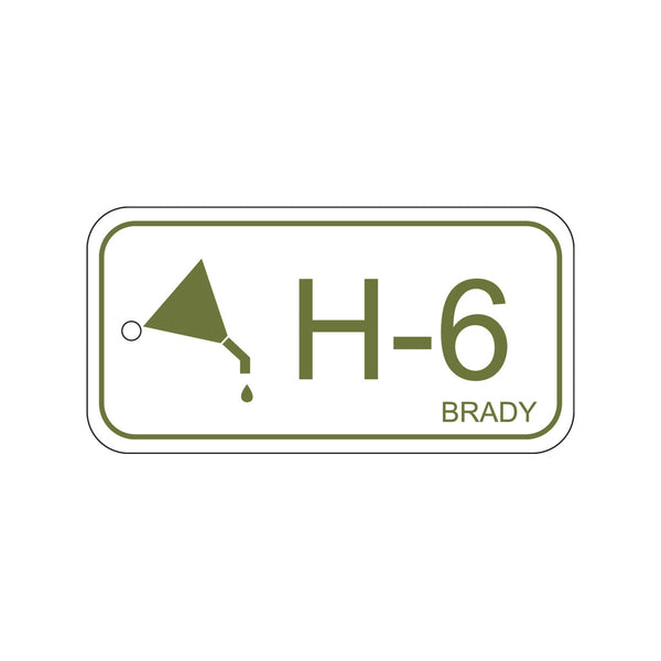 138746 Brady Energy Source Tag Hydraulic H-6 75.00mm x 38.00mm