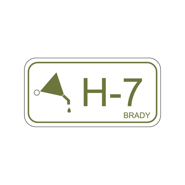 138747 Brady Energy Source Tag Hydraulic H-7 75.00mm x 38.00mm