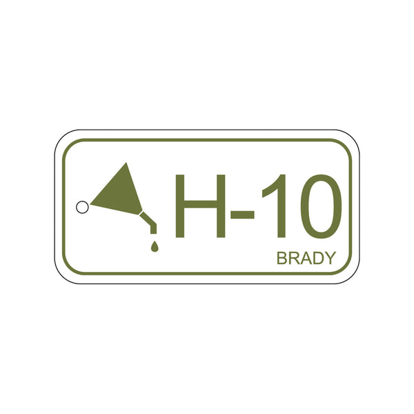 138750 Brady Energy Source Tag Hydraulic H-10 75.00mm x 38.00mm