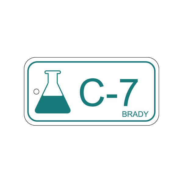 138769 Brady Energy Source Tag Chemical C-7 75.00mm x 38.00mm