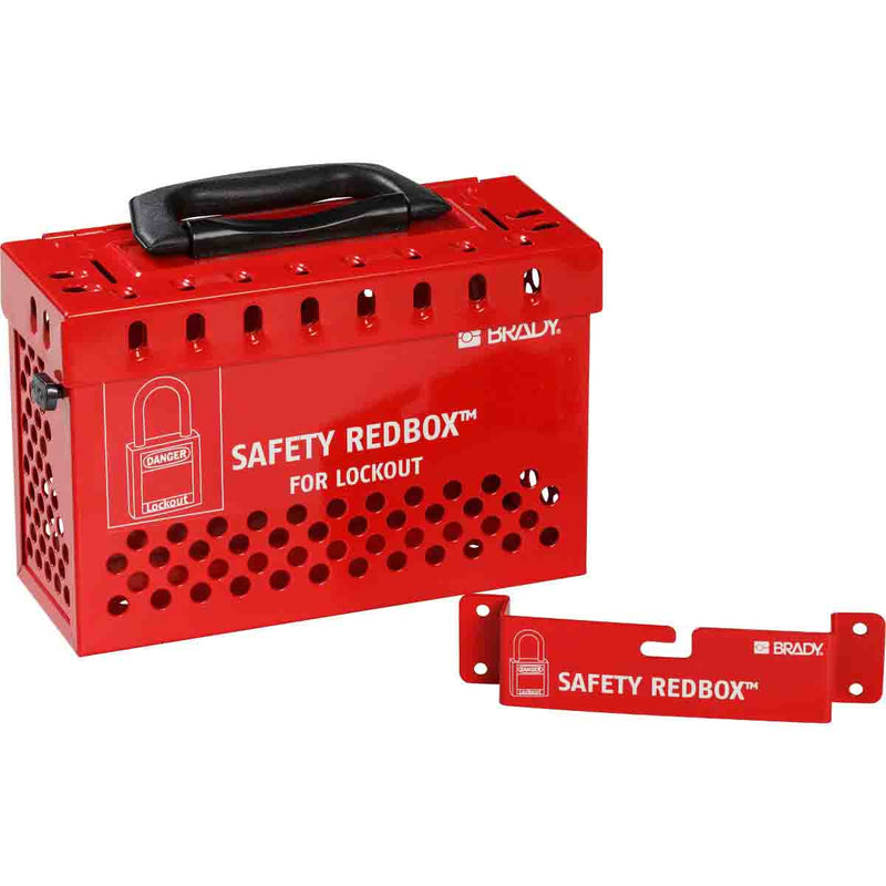 145579 - Brady Safety Redbox Group Lockout Box - Red 236.00mm x 155.00mm