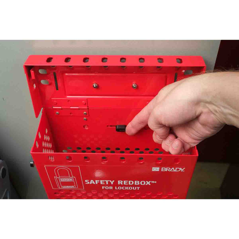 145579 - Brady Safety Redbox Group Lockout Box - Red 236.00mm x 155.00mm