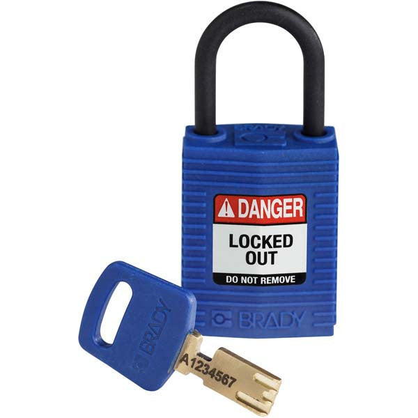 150183 Brady SafeKey Padlocks Blue 33mm