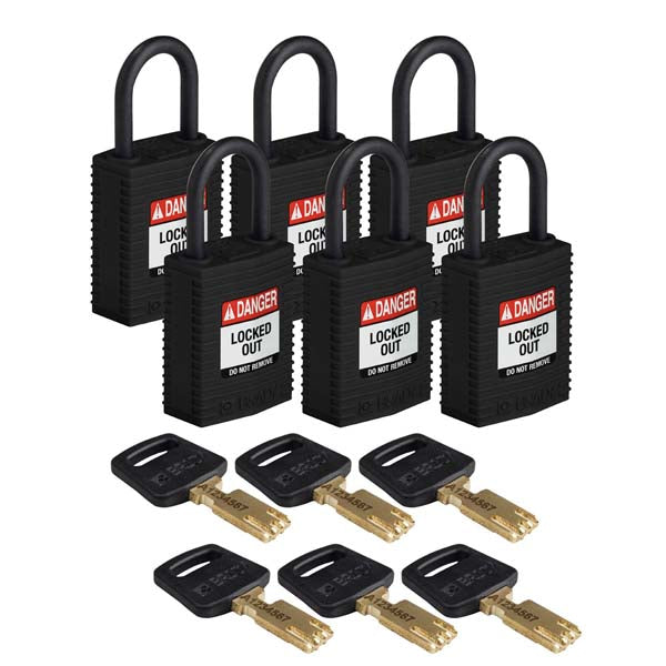 150211 Brady SafeKey Padlocks Black 33mm