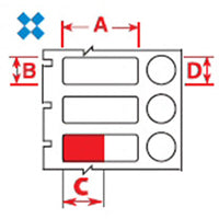 Brady BPT-606-461 Self-Laminating Polyester Labels 25.40mm x 9.53mm - Labelzone