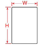 Brady BPT-616-488 Polyester Thermal Transfer Labels 22.86mm x 19.05mm - Labelzone