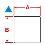 Brady BPT-617-488 Polyester Thermal Transfer Labels 22.86mm x 22.86mm - Labelzone