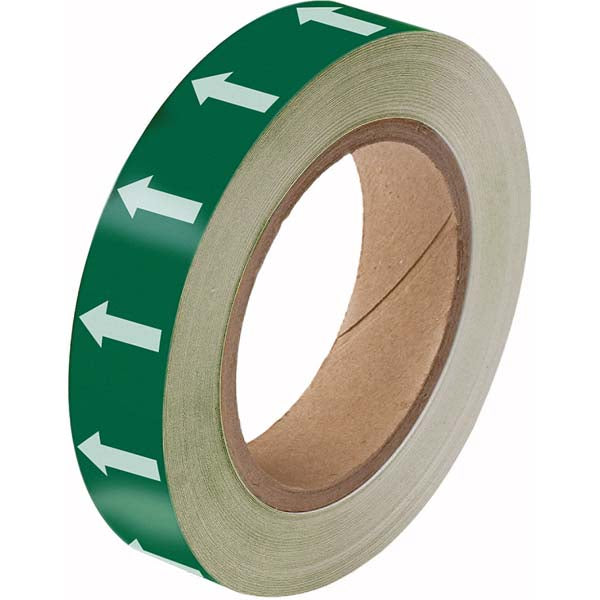 275101 Brady Green with White Directional Arrow Tape