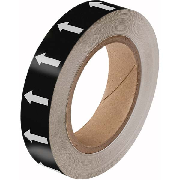 275109 Brady Black with White Directional Arrow Tape