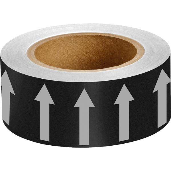 275121 Brady Black with White Directional Arrow Tape