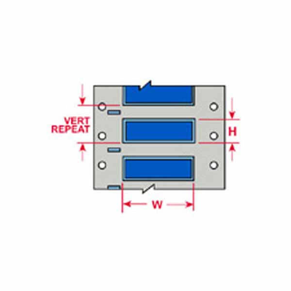 3PS-094-2-BL-S Brady IP Printer Heat-Shrink Polyolefin Labels - Labelzone