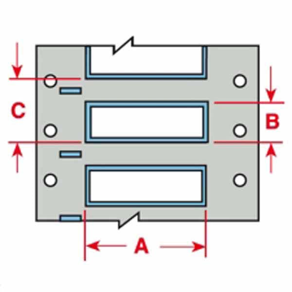 3PS-094-2-GY-S Brady IP Printer Heat-Shrink Polyolefin Labels - Labelzone