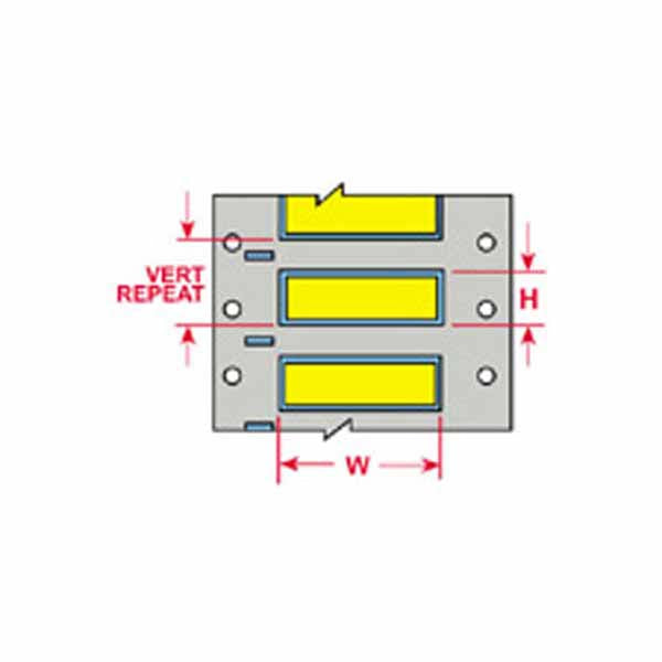 3PS-125-2-YL-S Brady IP Printer Heat-Shrink Polyolefin Labels - Labelzone