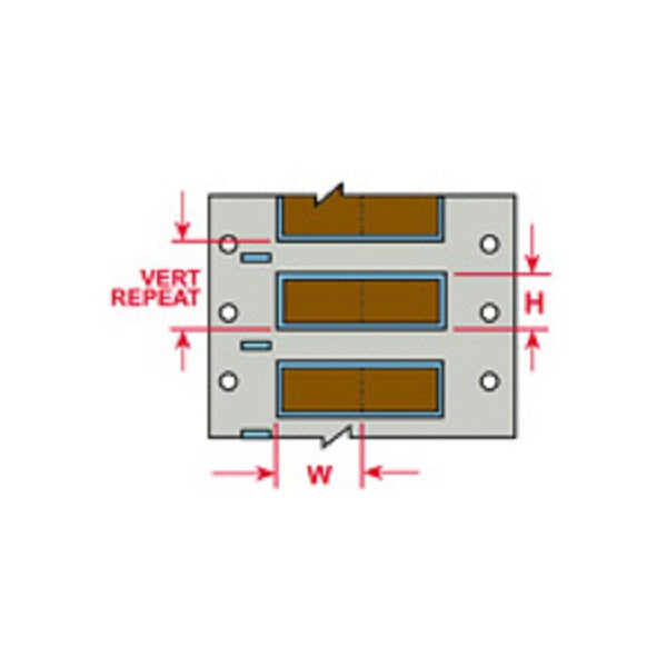 3PS-250 2-BR-S Brady IP Printer Heat-Shrink Polyolefin Labels - Labelzone