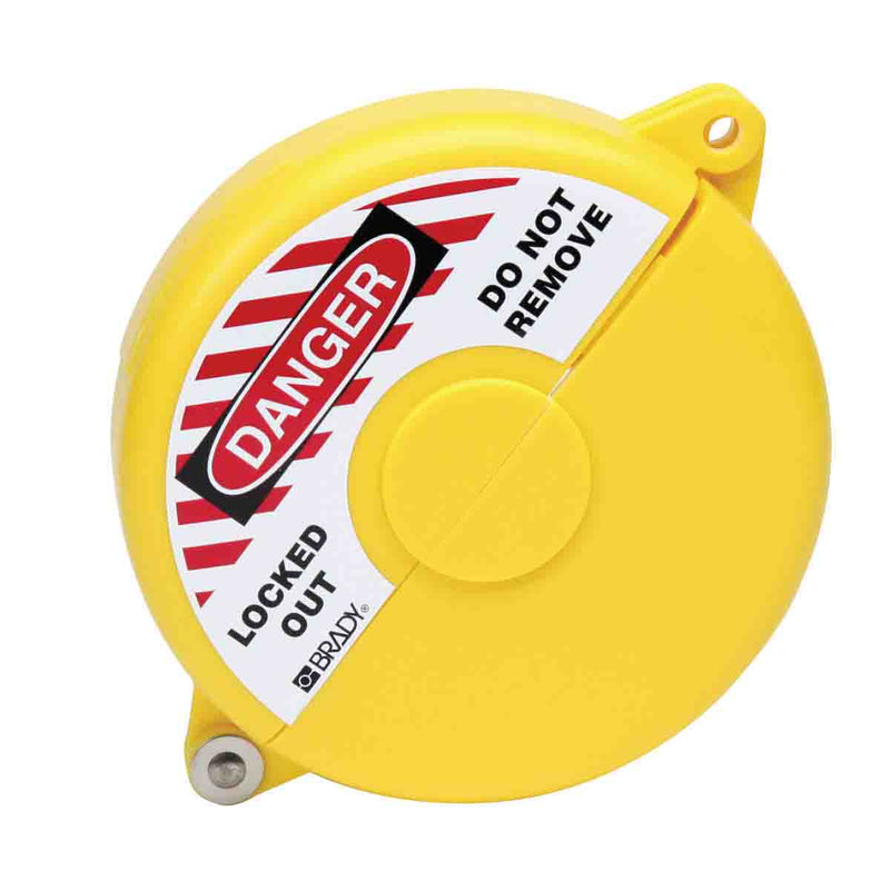 065591 - Brady Gate Valve Lockouts 2.5-5 Yellow