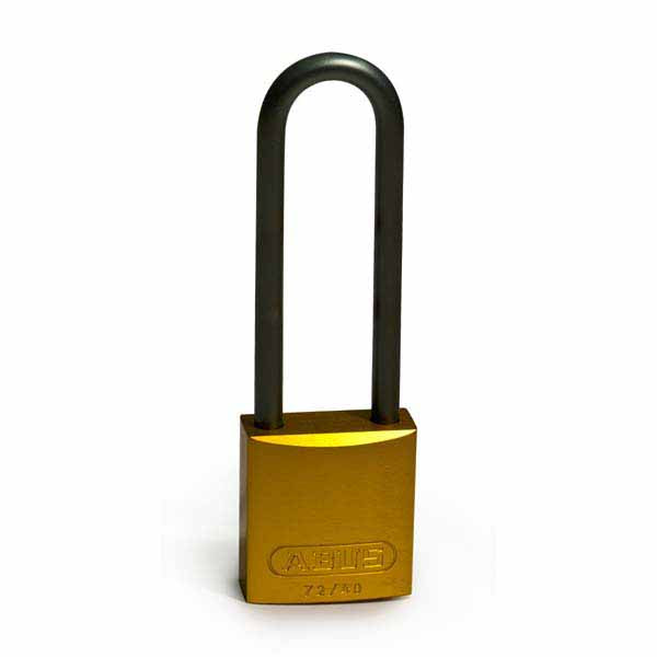 Brady 814082 Aluminium Padlocks 75mm Yellow 6 Pack