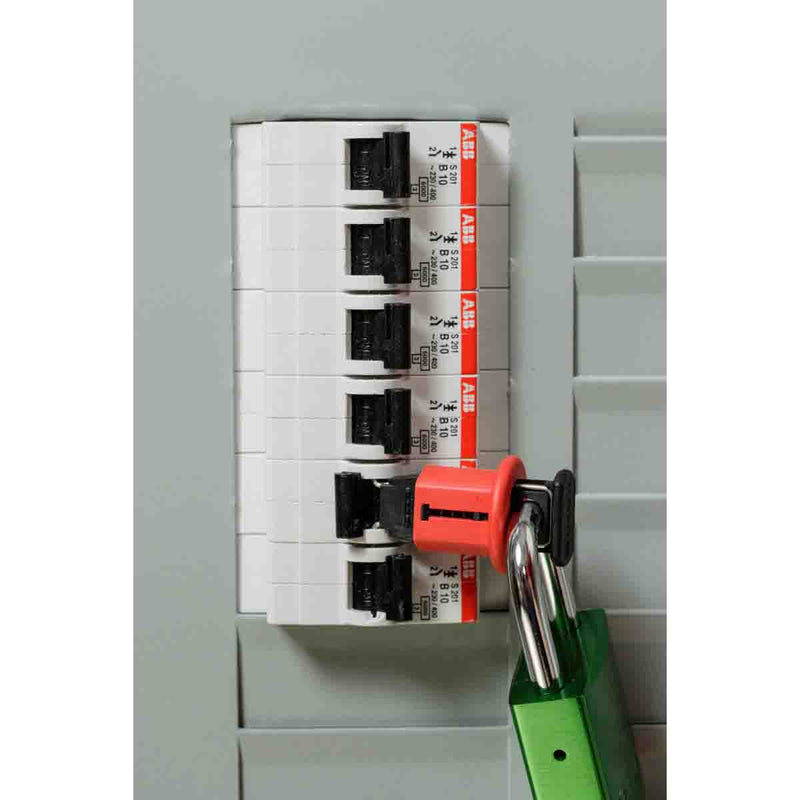 090845 - Brady Miniature Circuit Breaker Lockouts Pin-Out Standard 6 Pack