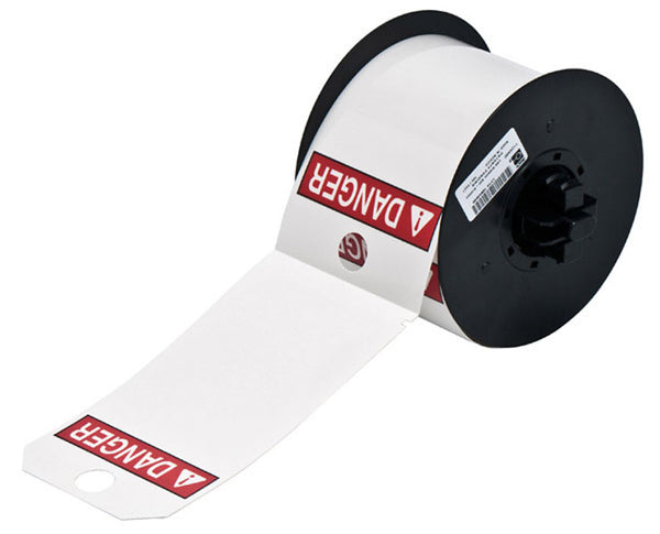 B30-255-551-ANSIDA Brady BBP33 Non-Adhesive Pre-Printed Pre-Cut Safety Tags 82.55 mm x 146.05 - Labelzone