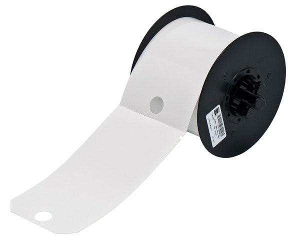 B30C-255-551-WHT - White Brady BBP33 Non-Adhesive Pre-Cut Safety Tags - Labelzone