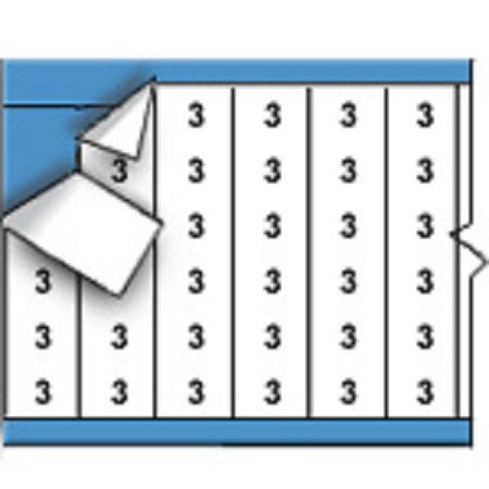 Brady Wire Marker Cards Solid Numbers - HH-3-PK