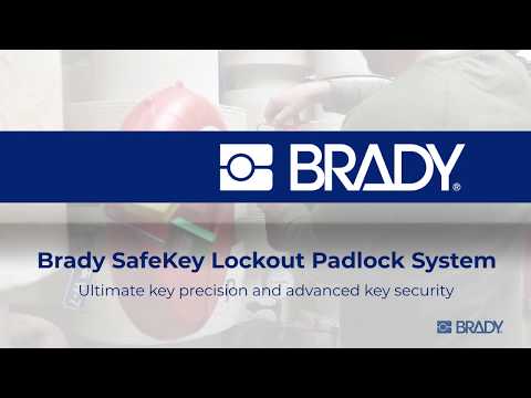 150189 Brady SafeKey Padlocks Red 33mm