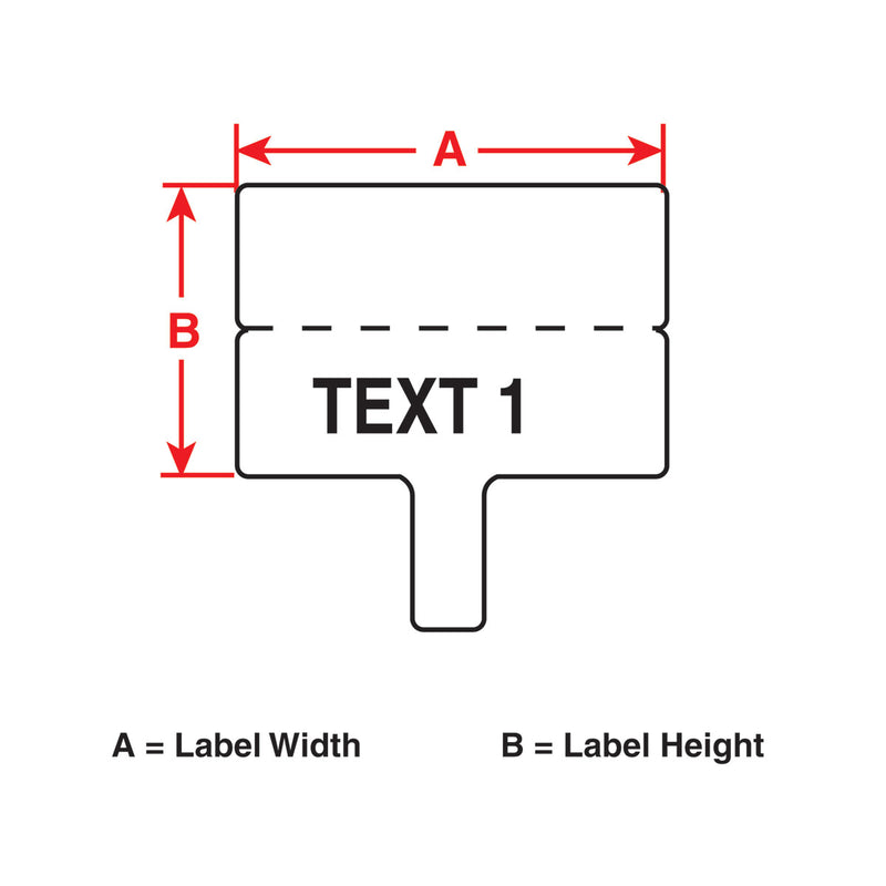 Brady PTLFT-01-425 - Polypropylene Flags - B-425 - Labelzone