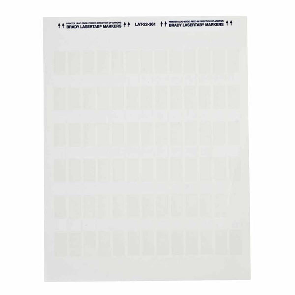 Brady LaserTab Laser Printable Labels 12.70 mm x 38.10 mm - LAT-22-361-5