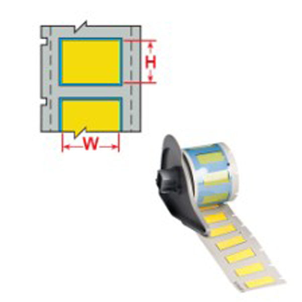 M71-750-1-7641YL BMP71 Labels PermaSleeve Halogen Free - Labelzone