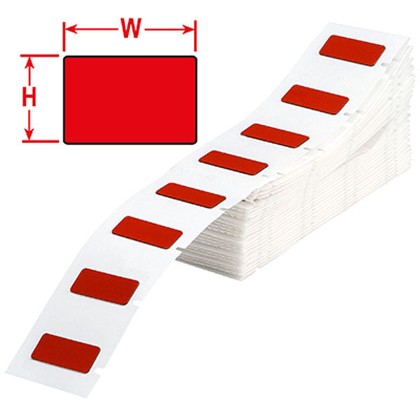 M71EP-6-7593-RD Engraved Plate Replacement labels for BMP71 Printer Red Gloss Polyethylene-Foam Laminate - Labelzone