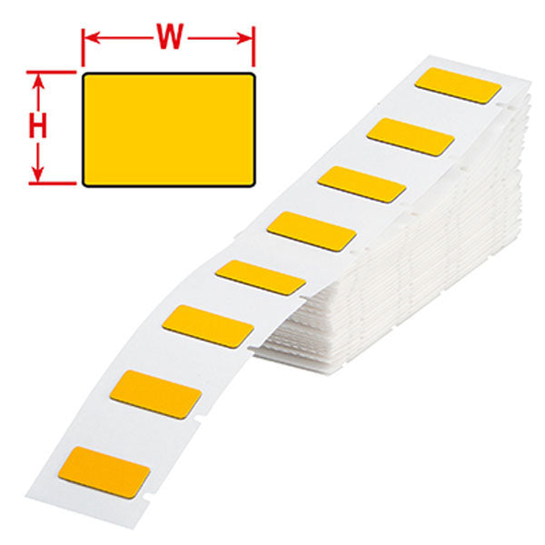 M71EP-6-7593-YL Engraved Plate Replacement labels for BMP71 Printer Yellow Gloss Polyethylene-Foam Laminate - Labelzone