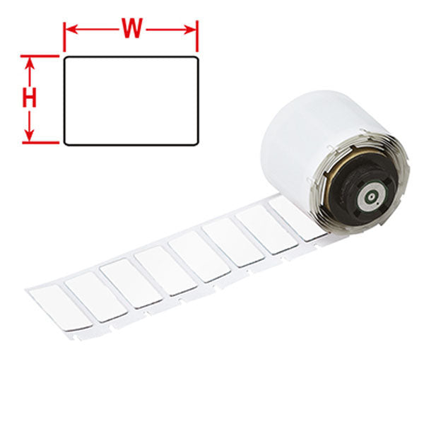 M71EP-7-7593-WT Engraved Plate Replacement labels for BMP71 Printer White Gloss Polyethylene-Foam Laminate - Labelzone