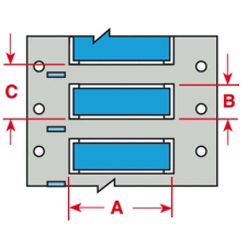 Brady High Temperature PermaSleeve Wire Marking Sleeves 50.80 mm x 61.80 mm - 2HT-1500-2-BL-S