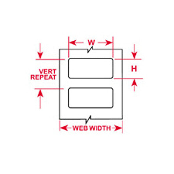 THT-103-497-10 Brady IP Printer Low-Profile Polyimide Labels - Labelzone