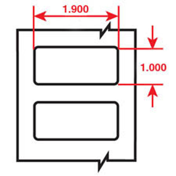 THT-156-490-3 Brady IP Printer Freezerbondz Polyester Labels - Labelzone